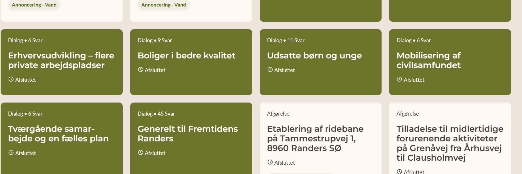 Inputsider til Fremtidens Randers på høringsportalen