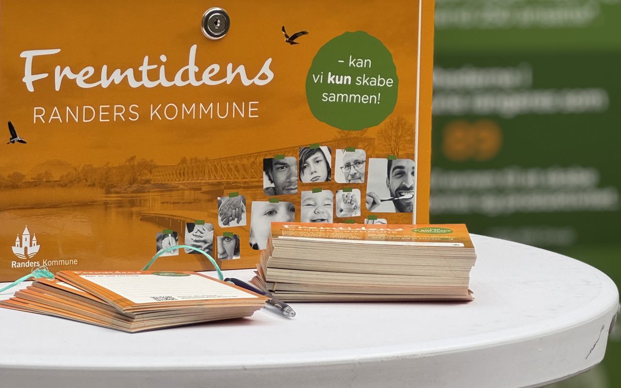 Postkort og postkasse til Fremtidens Randers