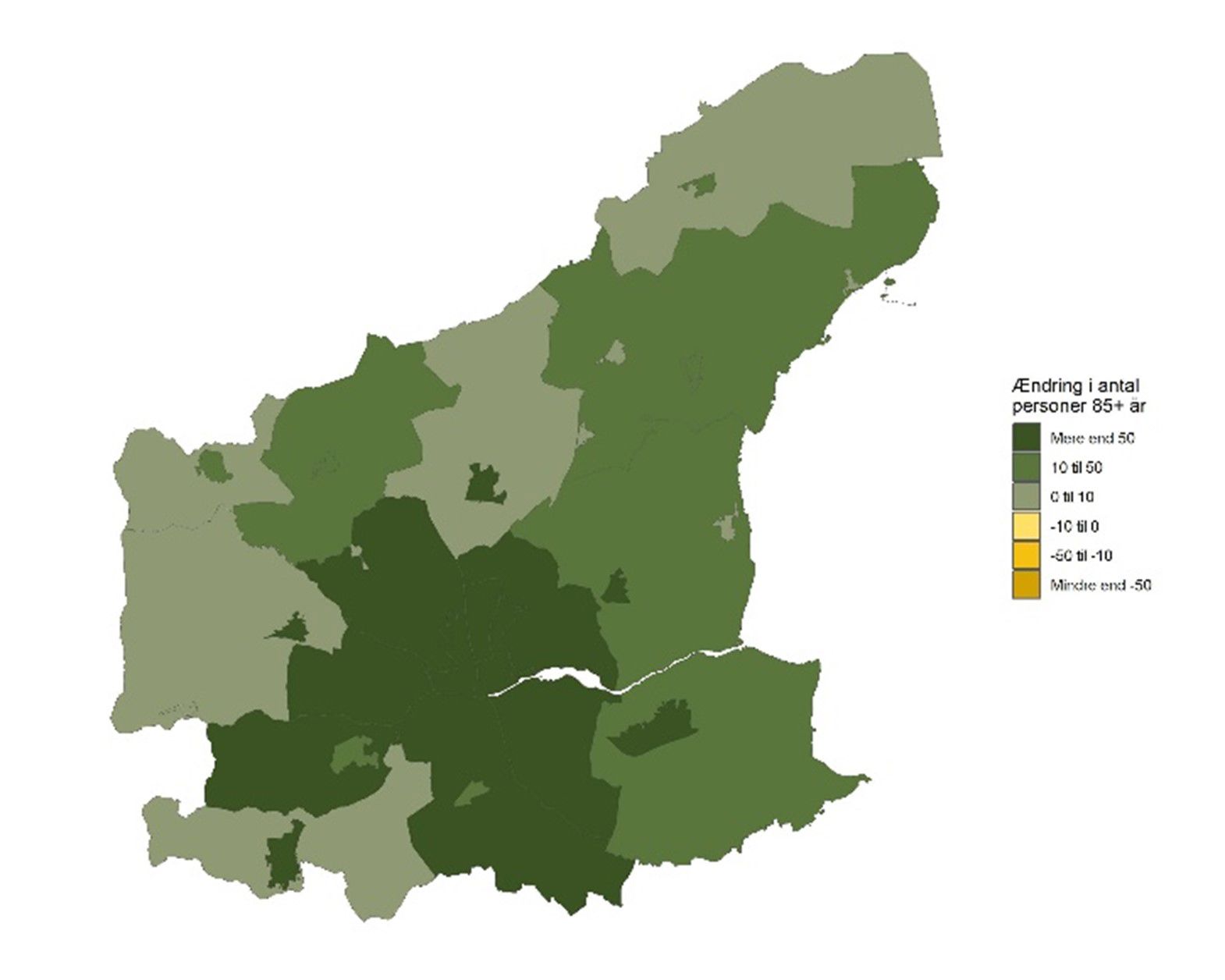 De 85-årige og derover - Forventet udvikling fra 2026 til 2035 - antal