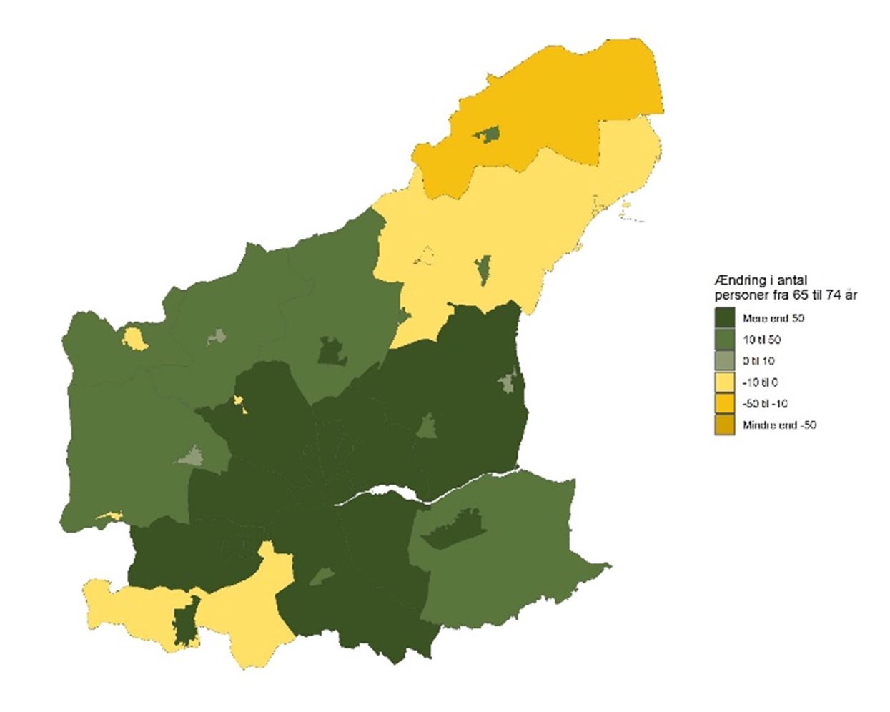 De 65-74-årige - Forventet udvikling fra 2026 til 2035 - antal